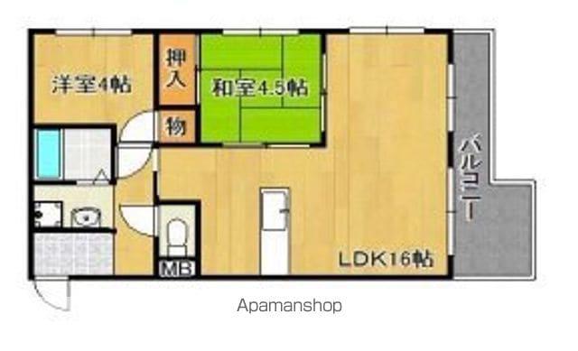 ルークレジデンス姫路2(3LDK/2階)の間取り写真