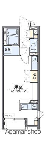 レオネクストオリーブハウスⅥ(ワンルーム/2階)の間取り写真