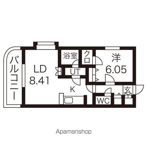 ブラン ポミエ BRUN POMMIER(1LDK/3階)の間取り写真