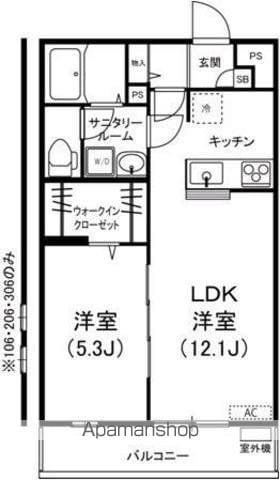 リブリ・アークⅡ(1LDK/2階)の間取り写真