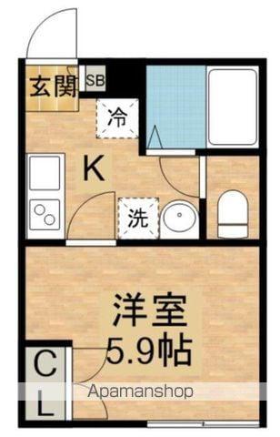 早稲田鶴巻町IMAハウス(1K/2階)の間取り写真