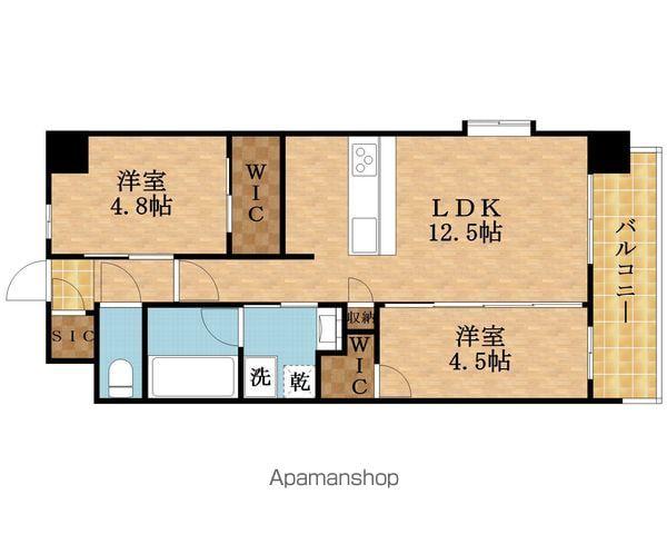 スプランディッド城東関目(2LDK/8階)の間取り写真