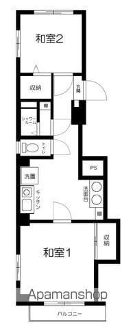 富士前ビル(2K/5階)の間取り写真