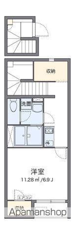 クレイノエトワール70(1K/2階)の間取り写真