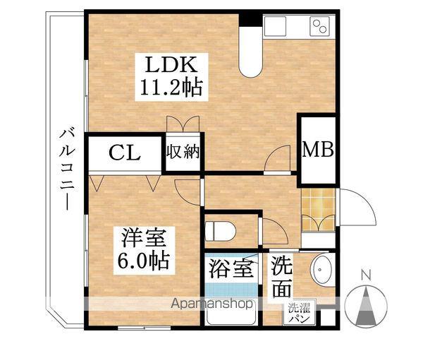 パルテプエンテ(1LDK/2階)の間取り写真