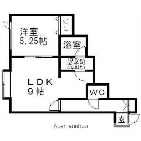 ウッドビレッジⅡ(1LDK/2階)の間取り写真