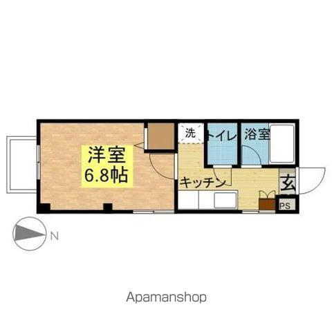 ラフォーレ七番館(1K/1階)の間取り写真