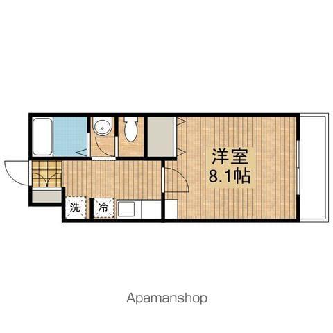 JARDIN(1K/1階)の間取り写真