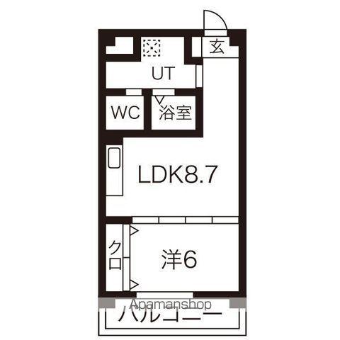 IIU361(1LDK/2階)の間取り写真