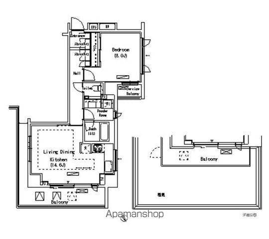 パークアクシス代官山 5階階 間取り