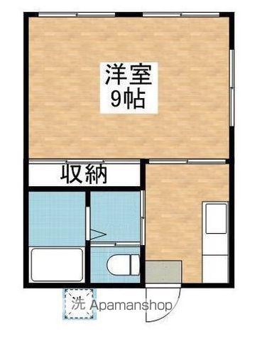 米良ビル(1K/2階)の間取り写真