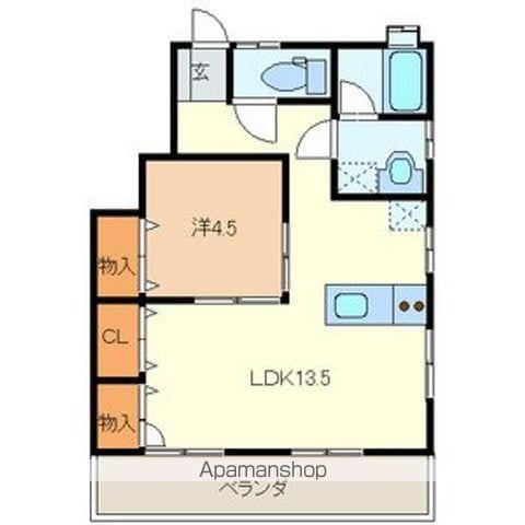 メゾンボヌール(1LDK/1階)の間取り写真