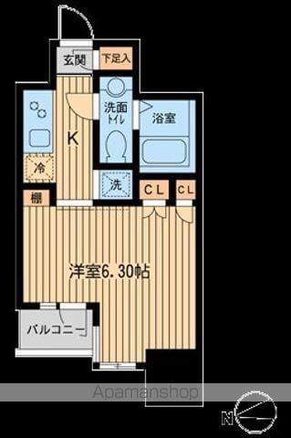 KDXレジデンス東新宿(1K/8階)の間取り写真