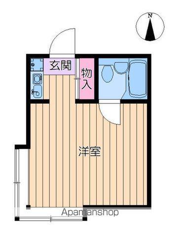 ホワイトハウスフジミ(ワンルーム/2階)の間取り写真