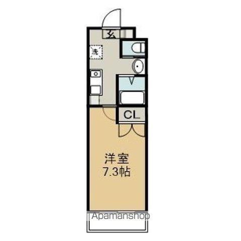A・CITY志段味(1K/1階)の間取り写真