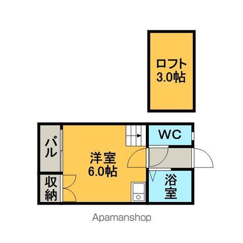 マキシム中央町(ワンルーム/2階)の間取り写真
