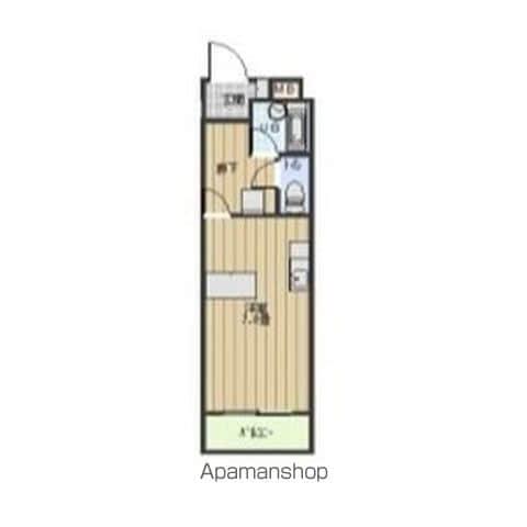 STATES三進(ワンルーム/2階)の間取り写真