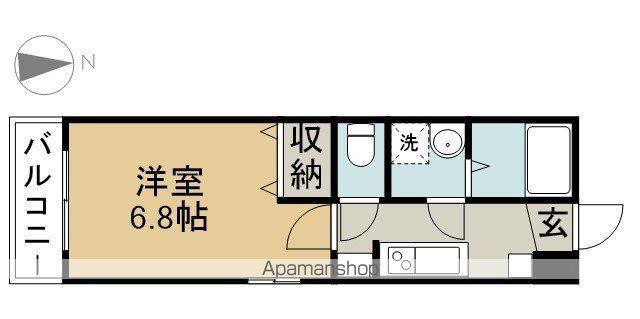 アスカ 2(1K/2階)の間取り写真