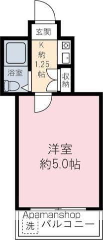 ホワイトヒルズ(1K/2階)の間取り写真
