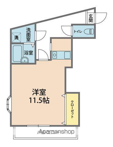 RU・SALKA(1K/2階)の間取り写真