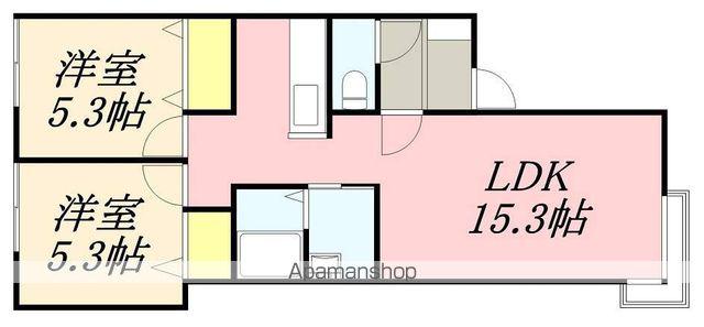 FOREST PARK 東山(2LDK/1階)の間取り写真