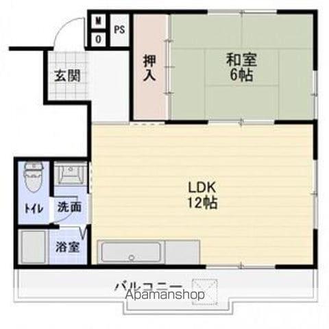 メゾン徳川(1LDK/2階)の間取り写真