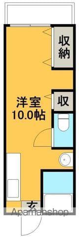 岩崎ハイツ(ワンルーム/2階)の間取り写真