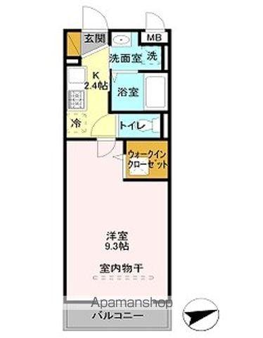 エレガンスチヨダⅡ(1K/3階)の間取り写真