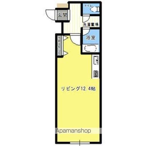 プラチナマンション琴似(ワンルーム/2階)の間取り写真