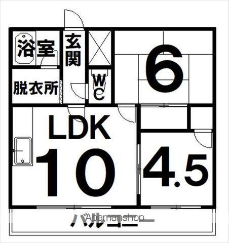 セントラル5(2DK/3階)の間取り写真