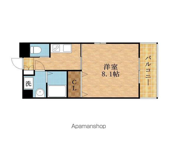 フォレストガーデン成育Ⅱ(1K/10階)の間取り写真