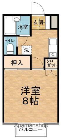 ビレッジなつめ(1K/1階)の間取り写真
