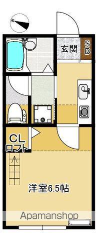 ハートランド蛇田Ⅲ(1K/2階)の間取り写真