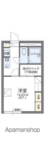 レオパレスROUTE36 Ⅴ(1K/1階)の間取り写真