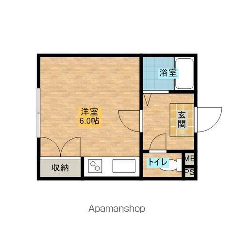 ASAビル(ワンルーム/1階)の間取り写真