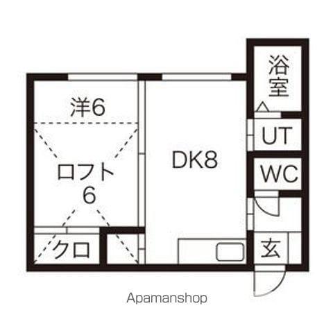 マクセル平岡(2DK/2階)の間取り写真