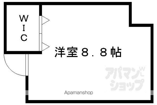 カーサミーア北白川(ワンルーム/2階)の間取り写真