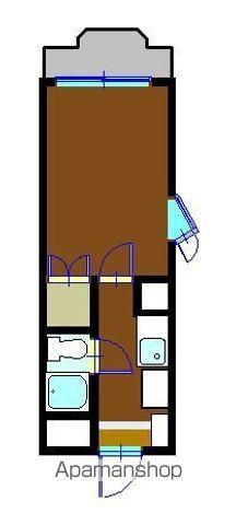 パレス富岡(1K/1階)の間取り写真