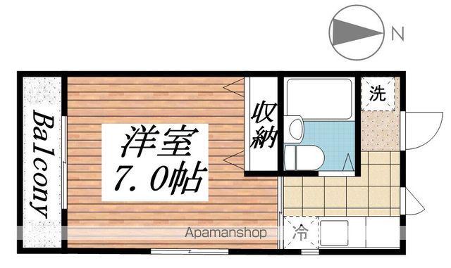 パークハウス36(ワンルーム/2階)の間取り写真