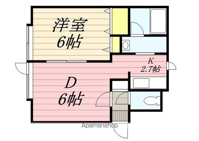 エトワール(1LDK/2階)の間取り写真