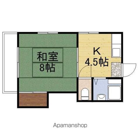 メゾン101(1DK/1階)の間取り写真