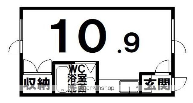 コーポ北の時計台(ワンルーム/2階)の間取り写真