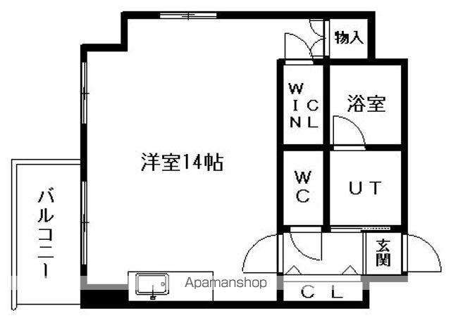 LEE北3条(1K/5階)の間取り写真