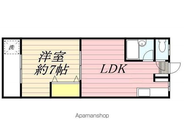 第18東那珂IRビル(1LDK/4階)の間取り写真