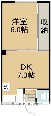 くるみ荘(1DK/1階)の間取り写真