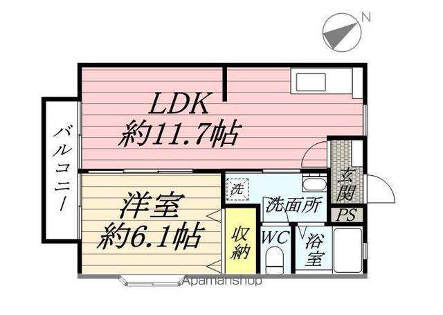 MTサンライズ2(1LDK/1階)の間取り写真