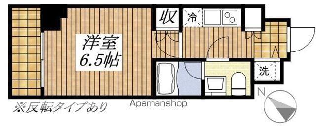 レアライズ立川(1K/1階)の間取り写真
