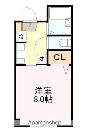 上杉KKビル(1K/4階)の間取り写真