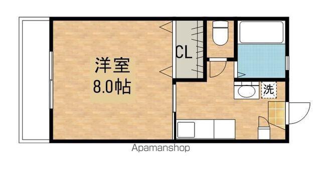 ハイツ花岡(1K/1階)の間取り写真