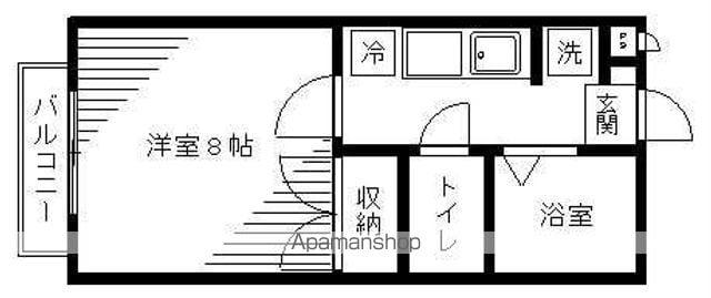 エクセレントKEI(1K/2階)の間取り写真
